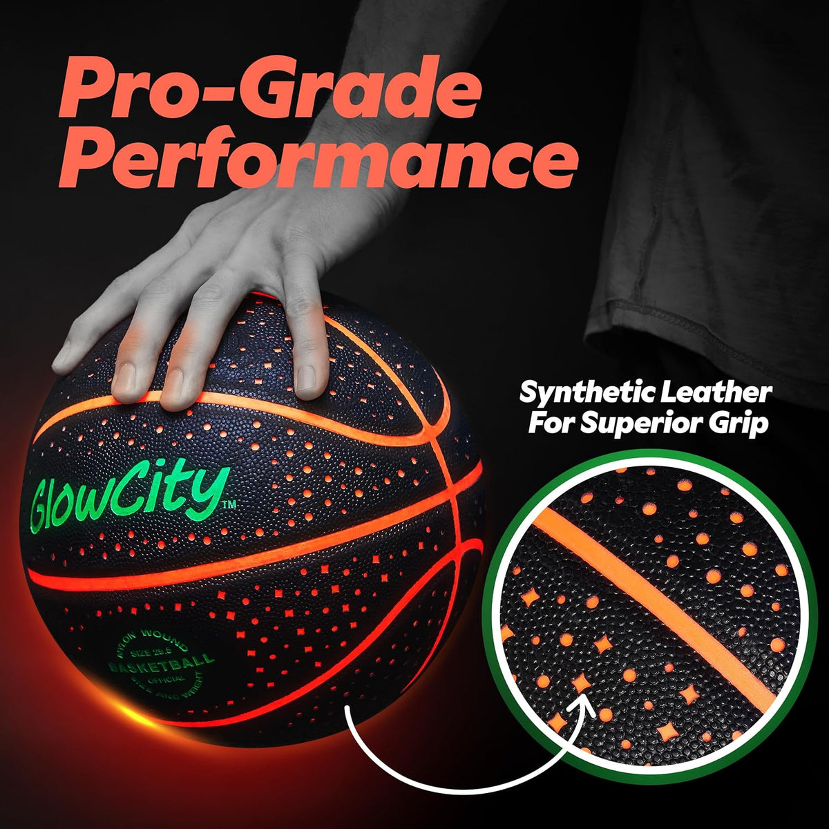 Light Up Your Game with  Glow in the Dark Basketball! Perfect for Kids, Teens & Adults - Fun Night Outdoor Sports for All Ages! 🎉🏀✨