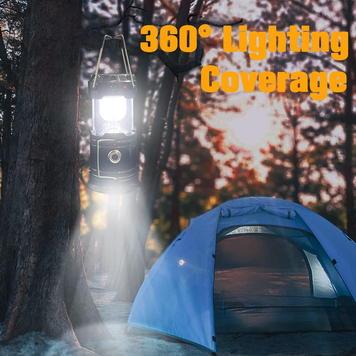 Solar-Powered Camping Lantern