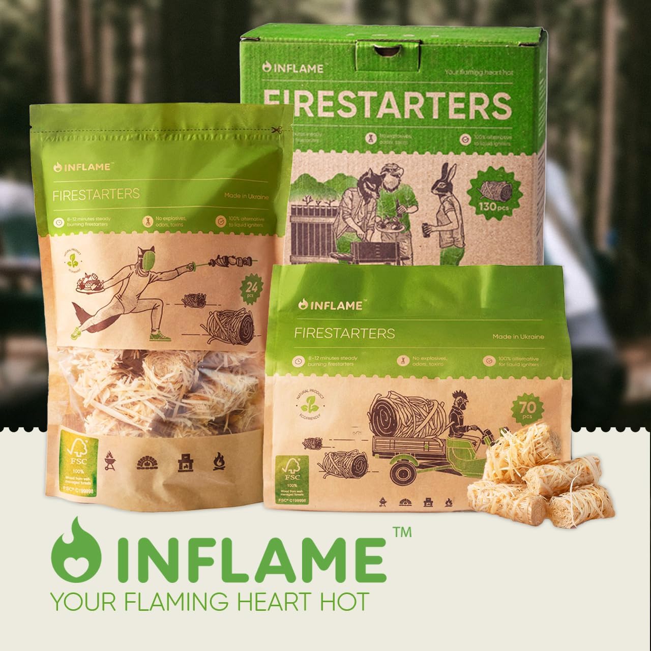 Easy Ignite Fire Starters