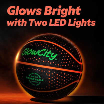 Light Up Your Game with  Glow in the Dark Basketball! Perfect for Kids, Teens & Adults - Fun Night Outdoor Sports for All Ages! 🎉🏀✨