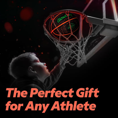 Light Up Your Game with  Glow in the Dark Basketball! Perfect for Kids, Teens & Adults - Fun Night Outdoor Sports for All Ages! 🎉🏀✨