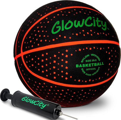 Light Up Your Game with  Glow in the Dark Basketball! Perfect for Kids, Teens & Adults - Fun Night Outdoor Sports for All Ages! 🎉🏀✨
